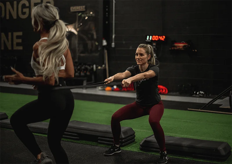Coached squat session