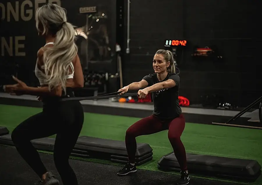 Coached squat session